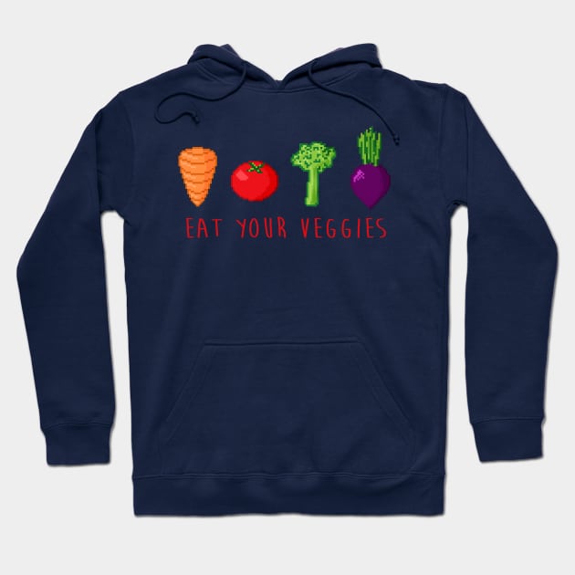 EAT UR VEGGIES Hoodie by kaibutsu